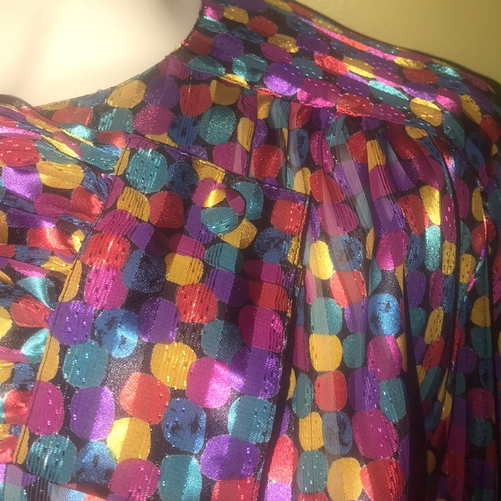 Vintage Vibrant Blouse! Fab!!! - Picture 4 of 6